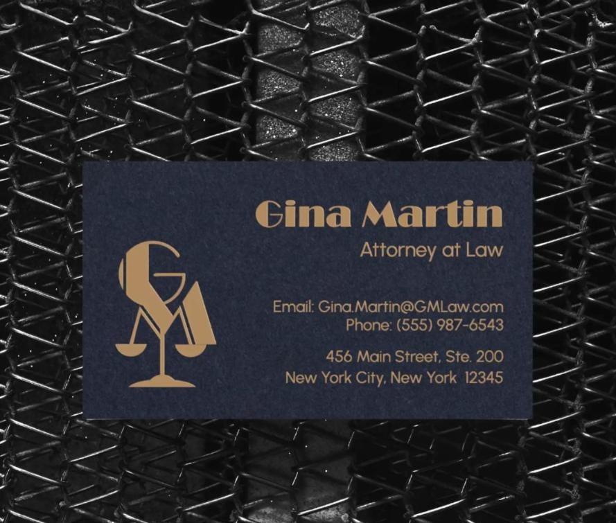 Engraved Business Card