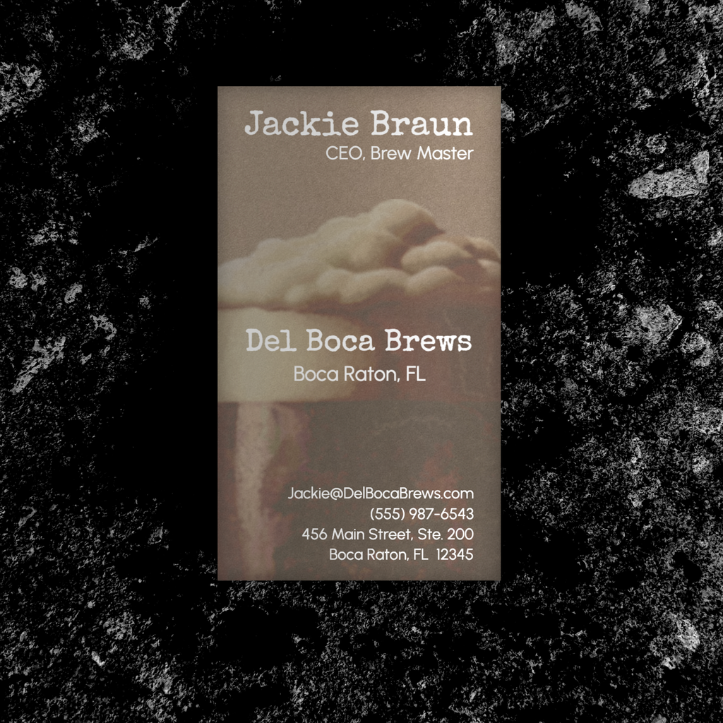 Business Cards-Dual-Tone Del Boca Brews