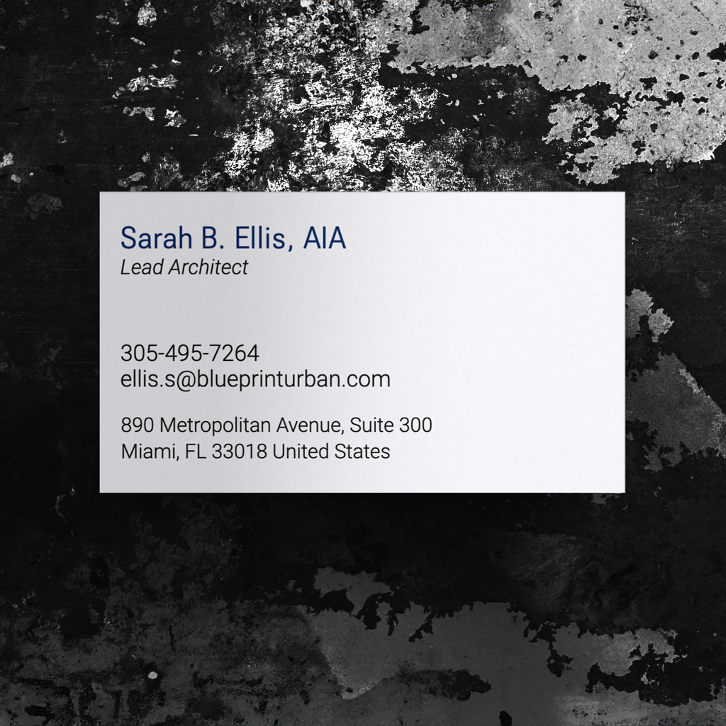 No. 004 | Printed | Dual Tone Business Card