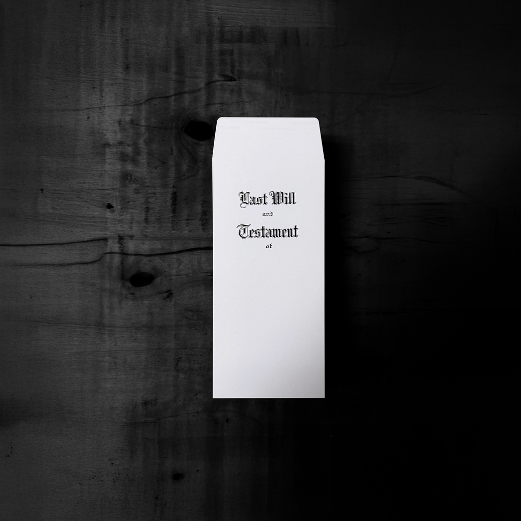 Engraved  Last Will & Testament Envelope