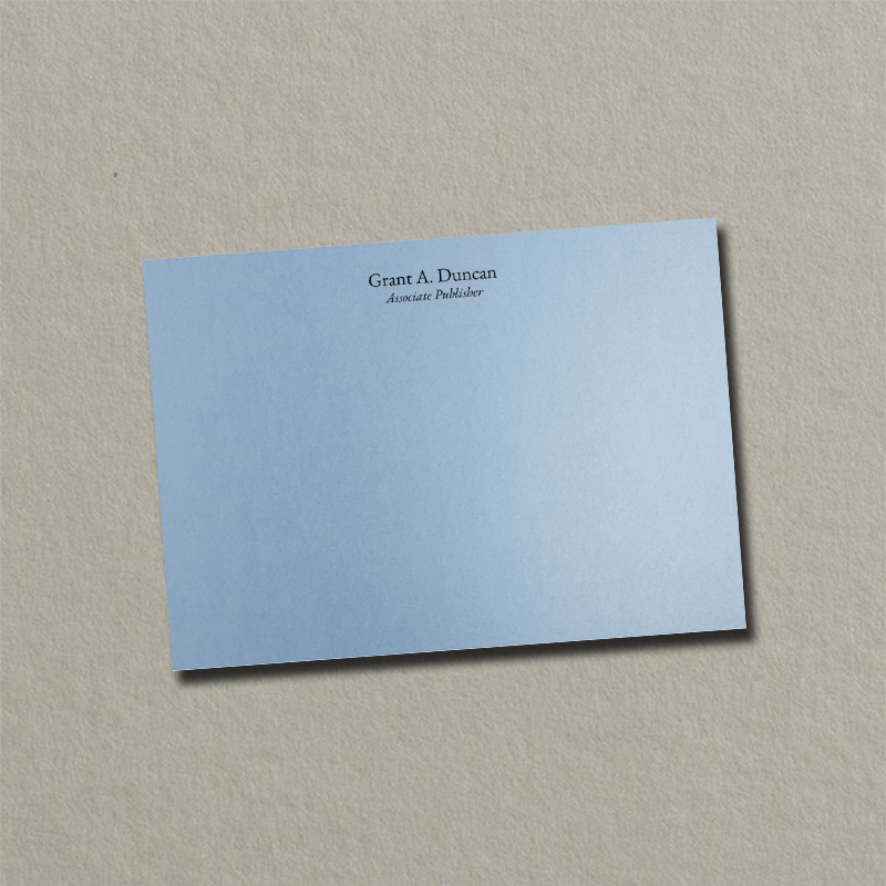 Raised Print Note Cards