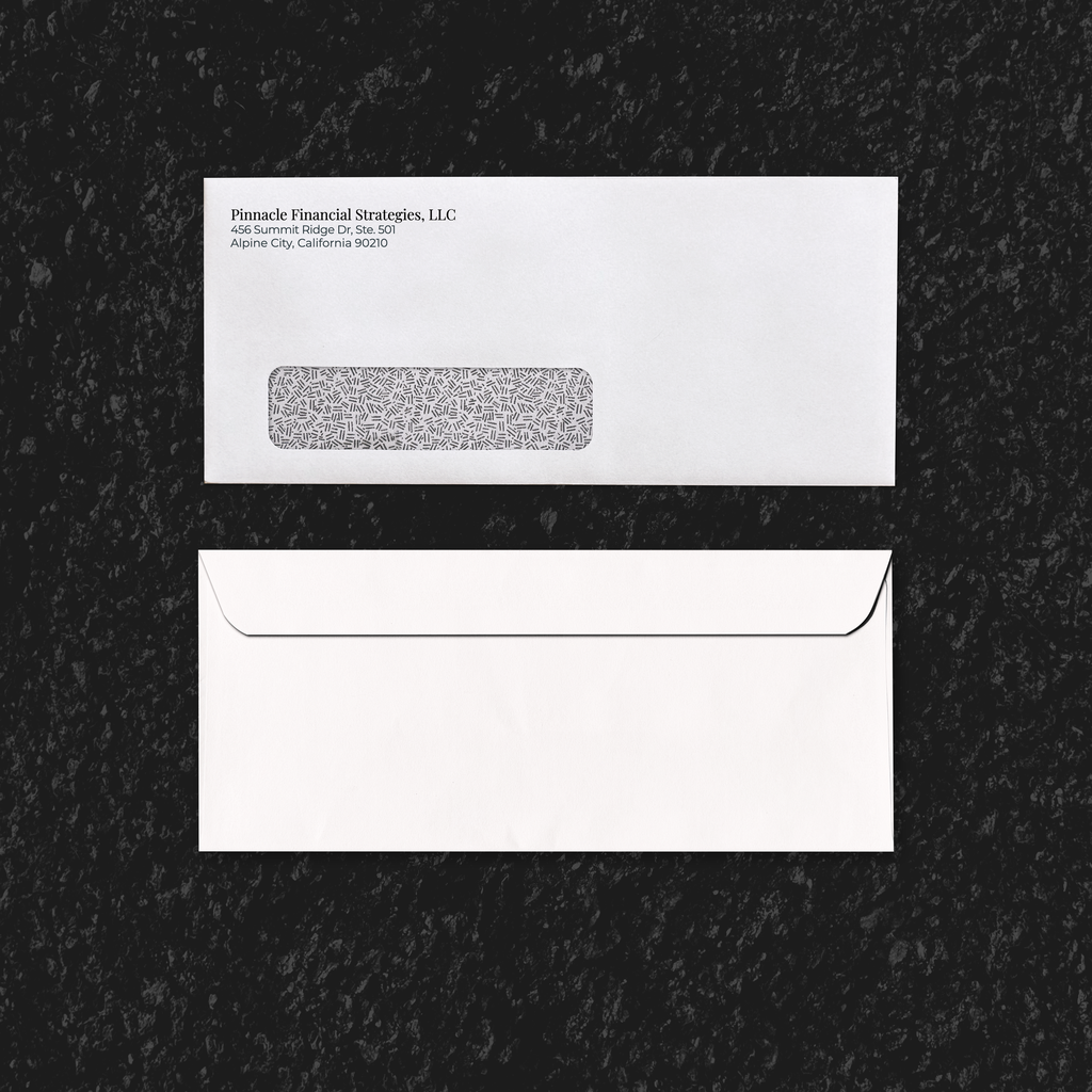 Printed Envelope Security Tint Window, Peal & Seal