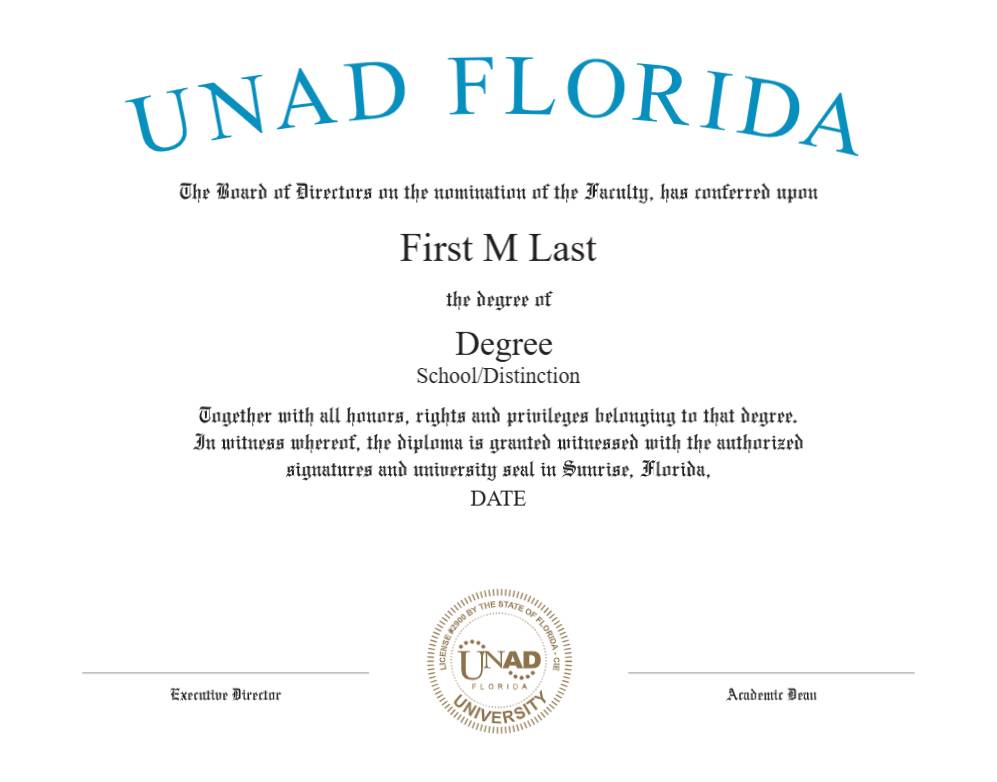 UNAD Diploma