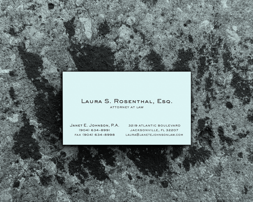 Letterpress Business Card 