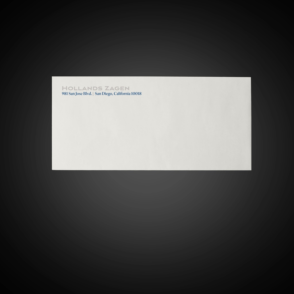 Blind Deboss Stationery Envelope 
