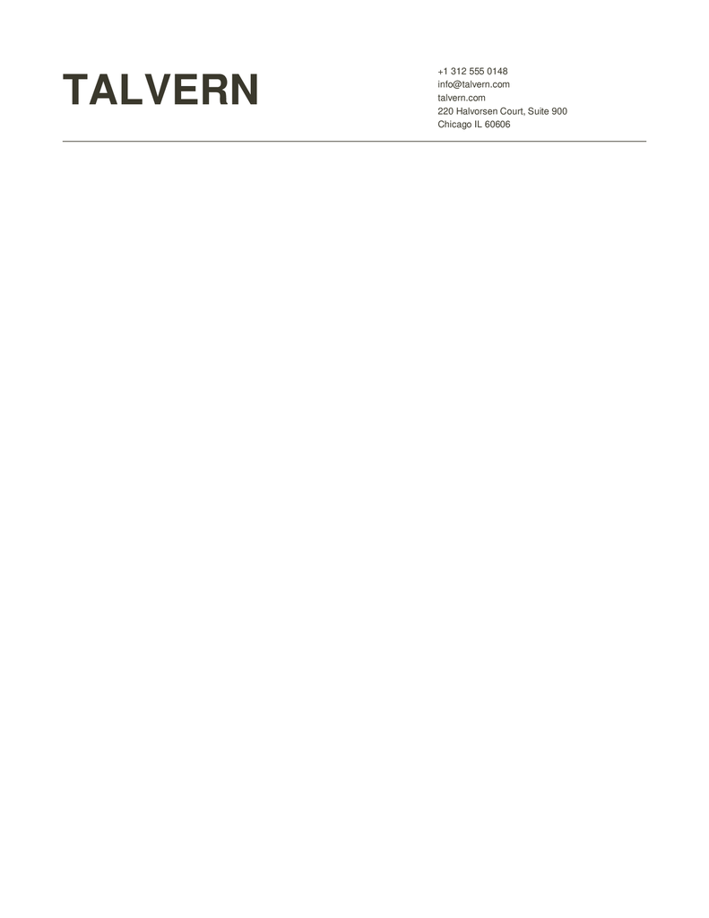 Engraved Letterhead