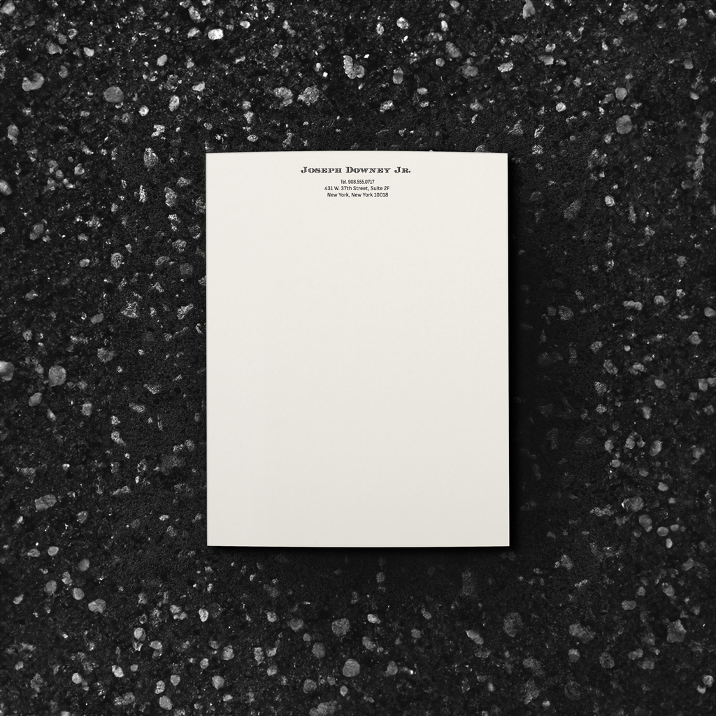 Engraved Letterhead