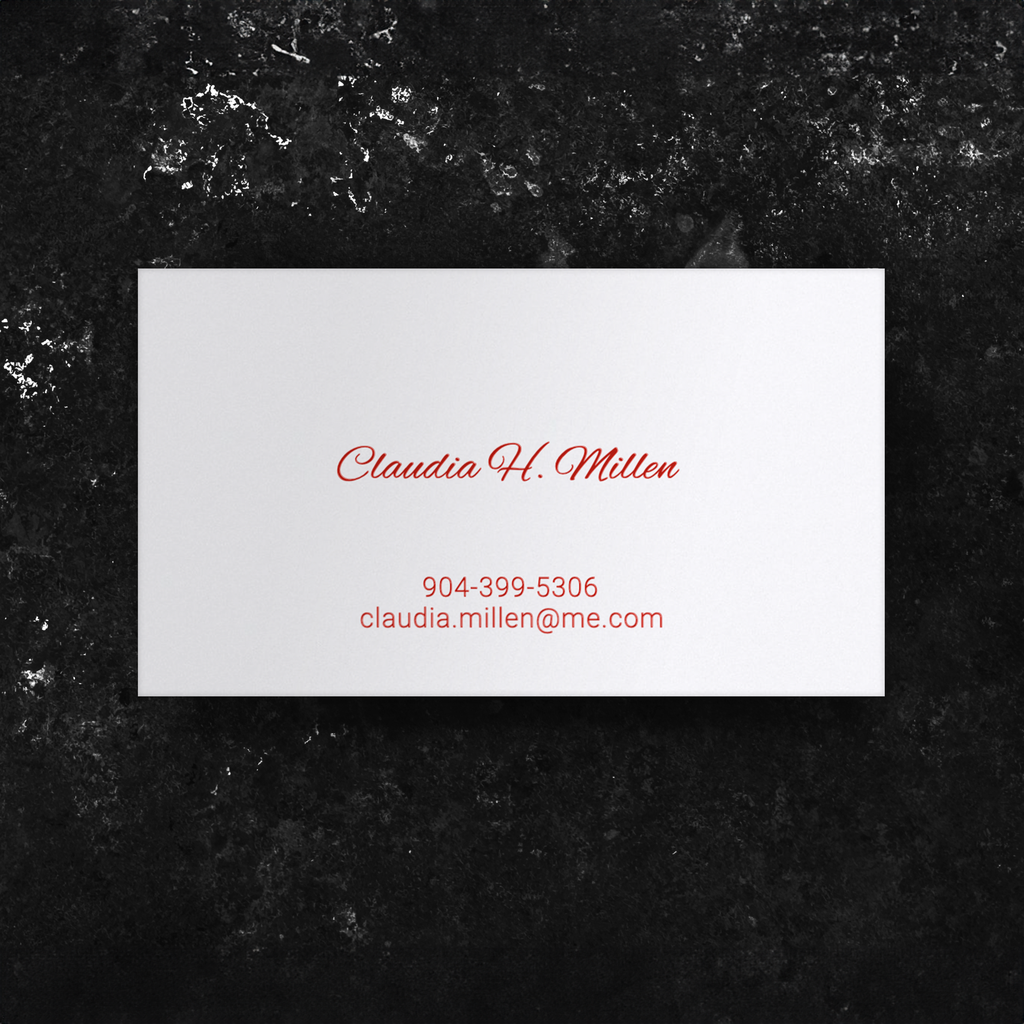 No. 023 Engraved | Business Card