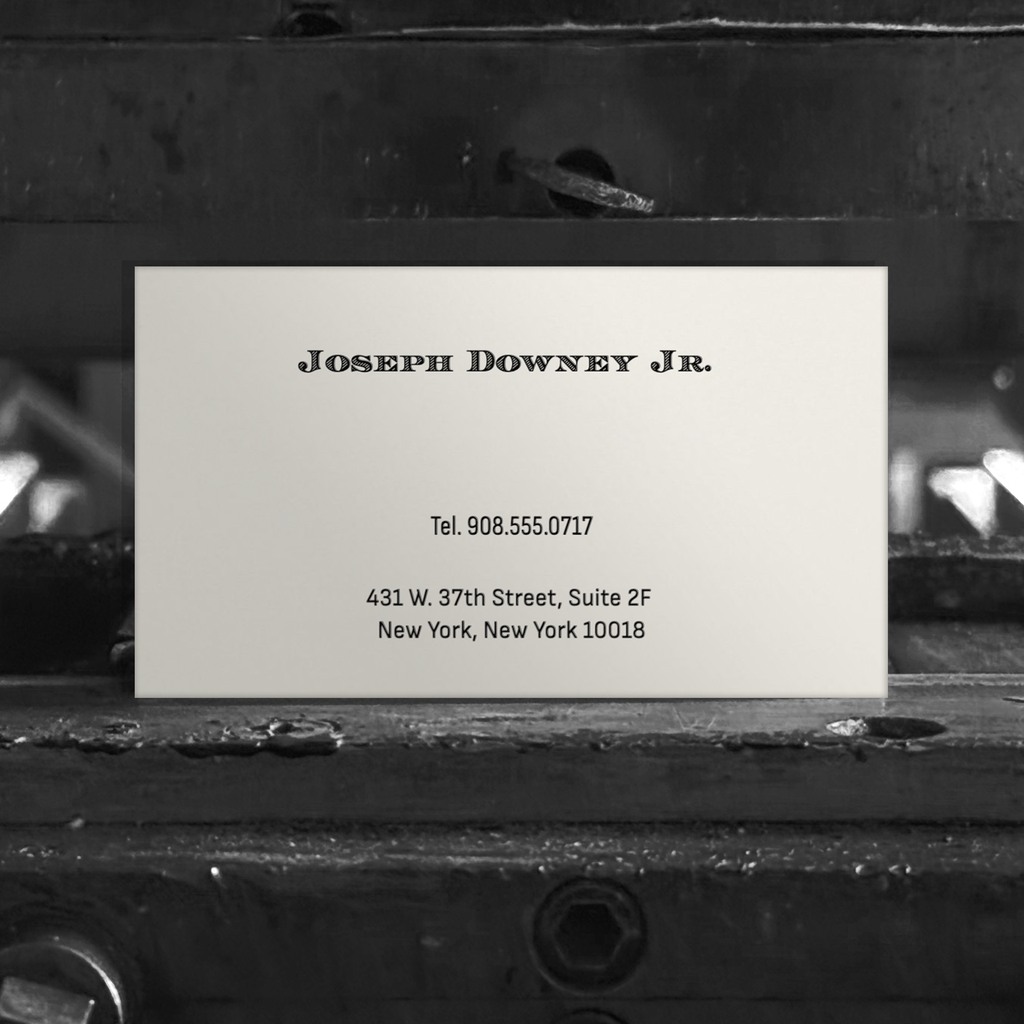 No. 013 | Engraved | Business Card
