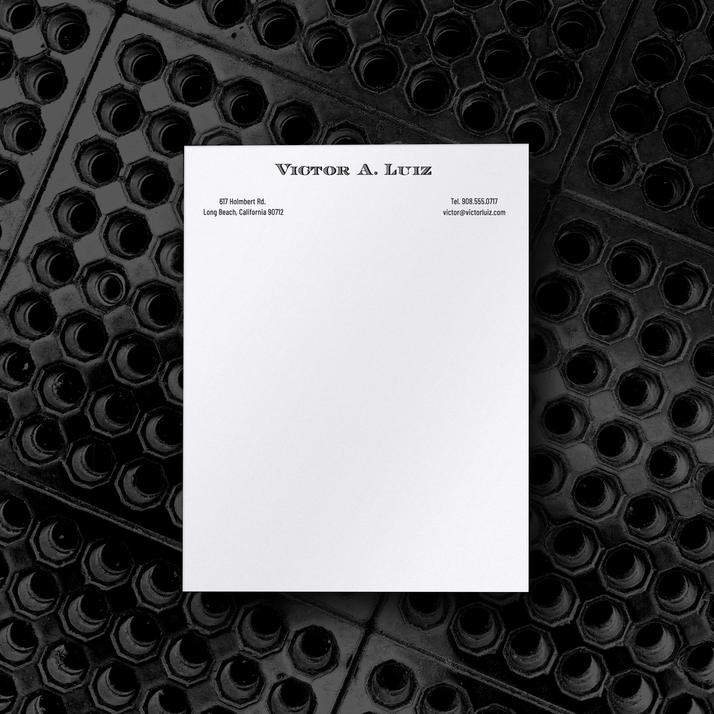 No. 003 | Engraved | Letterhead