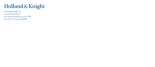 Holland & Knight No. 10 Engraved Envelope - Stamford