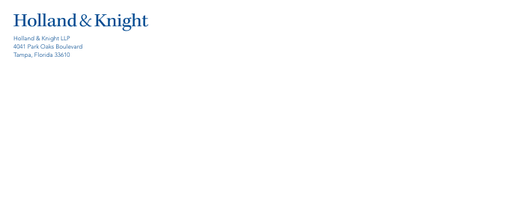 Holland & Knight No. 10 Window Envelope - OPC