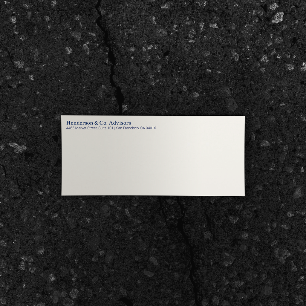 No. 012 | Printed | Stationery Envelope