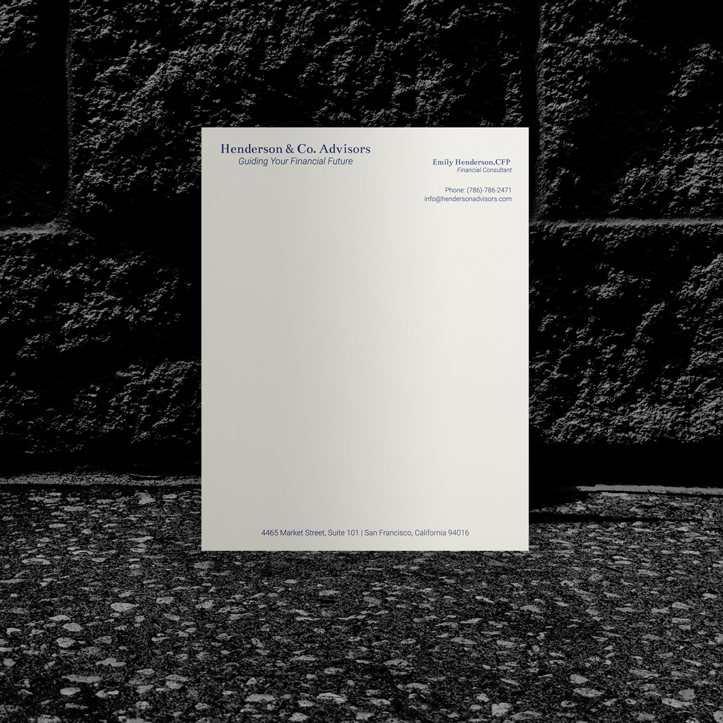 No. 012 | Printed | Letterhead