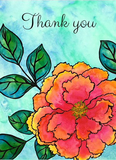 Thank you Rose Card