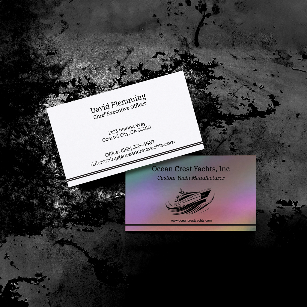 No. 014 Printed |  Dual Tone  Business Card