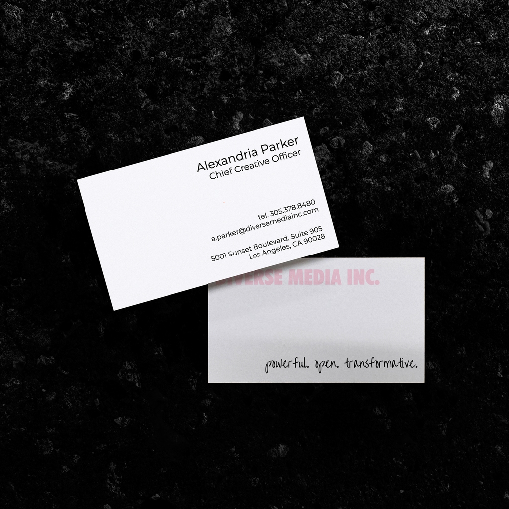 No. 016 Printed | Dual Tone Business Card