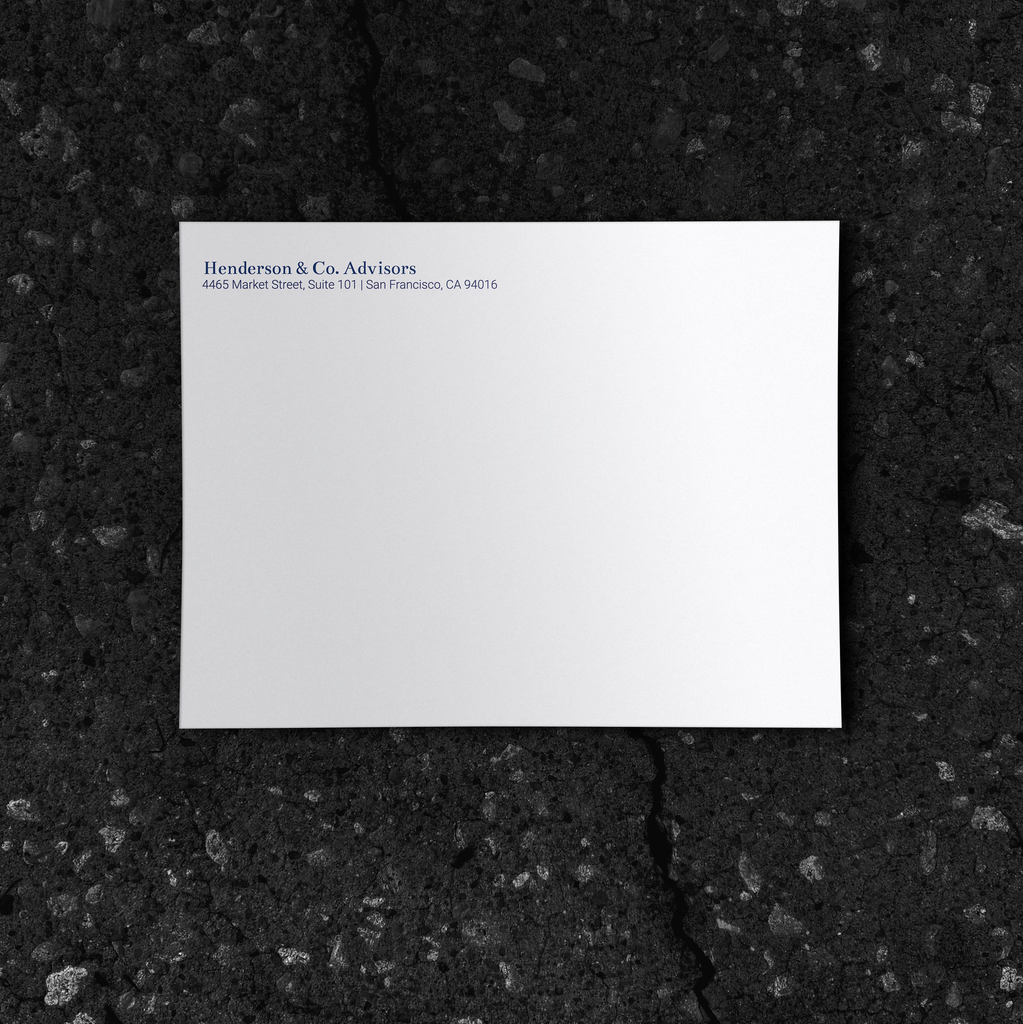 No. 012 | Printed | Document Envelope