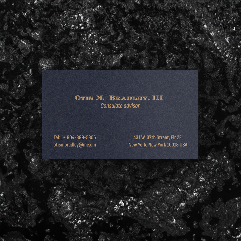 No. 018 Engraved | Business Card