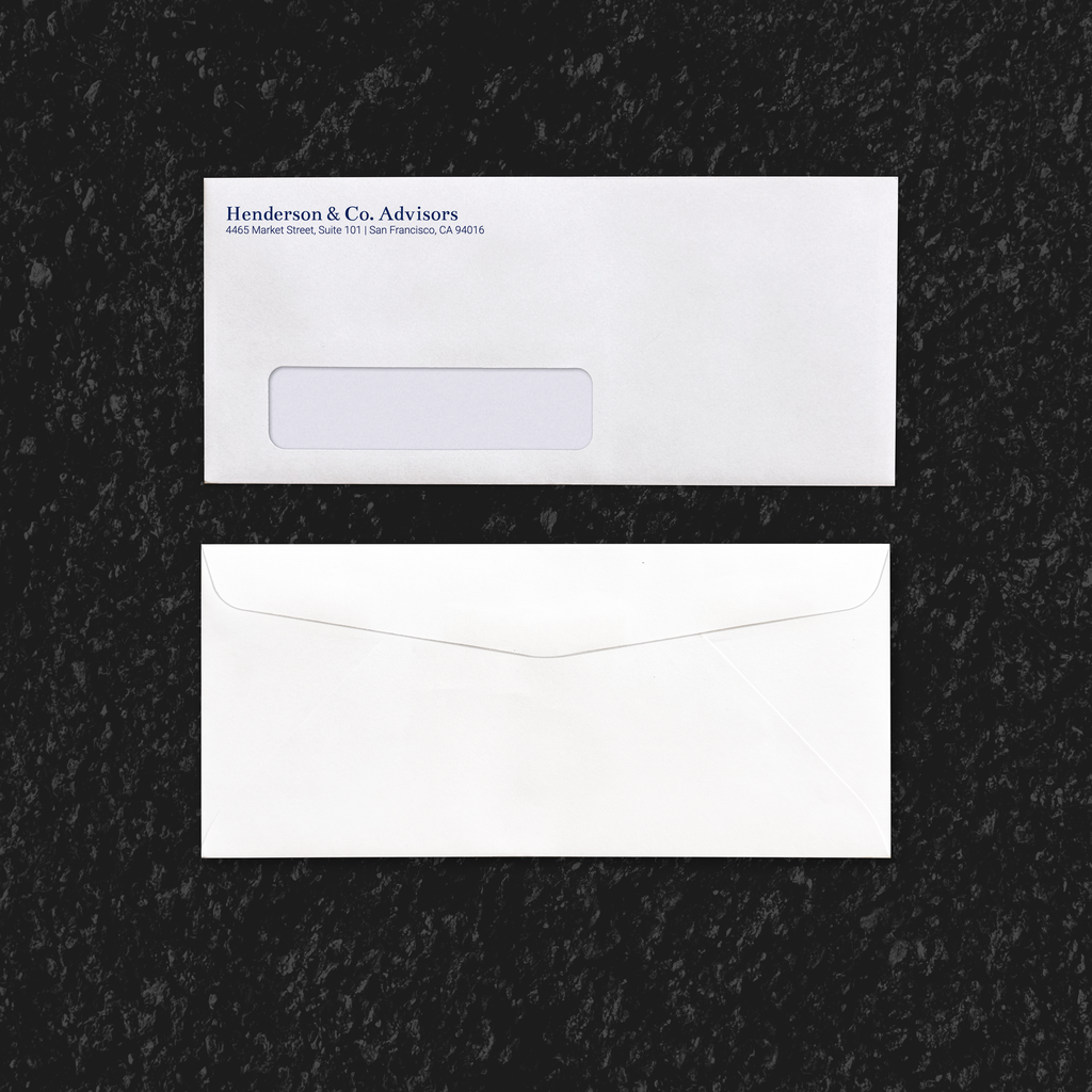 No. 012 | Printed | Window Envelope