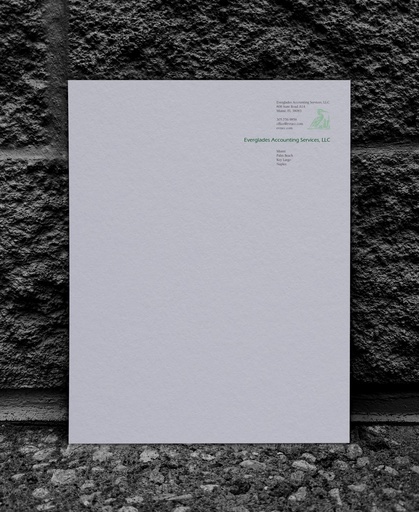 Raised Print Letterheads