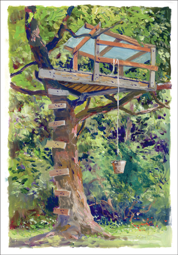 [G8491] Tree House Real Estate Card-G8491