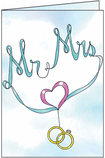 [WH463] Mr and Mrs Wedding Card-WH463