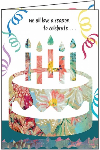 [BN108] Birthday Cake Confetti Birthday Card