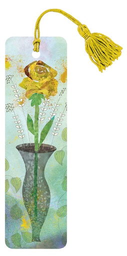 [BK155] BK155-Yellow Rose Bookmark