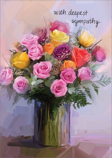 [S207C] S207C - Sympathy Card - with deepest sympathy