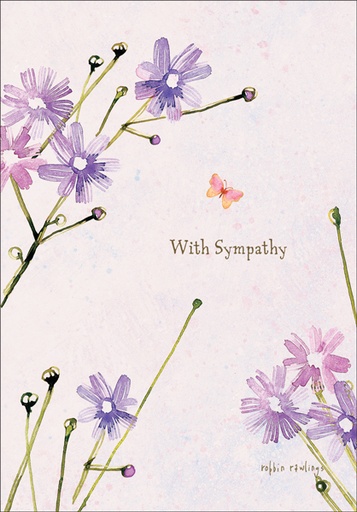[SU213] SU213 - Lavender Sympathy Cards