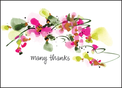 [FBL02] FBL02 - Many Thanks Note Card