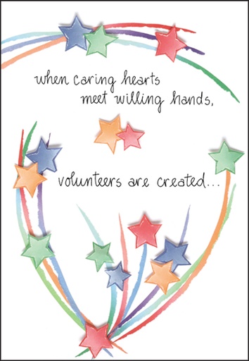 [T338V] T338V - Stars and Streamers Volunteer Thank You Card