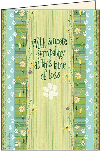 [PR430] Sincere Sympathy Pet Loss Card