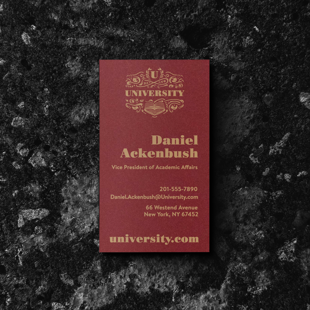 No. 017 Engraved | Business Card