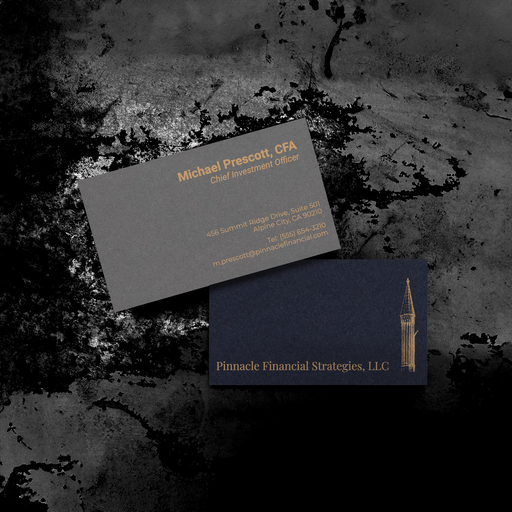 Printed  Dual Tone Business Card