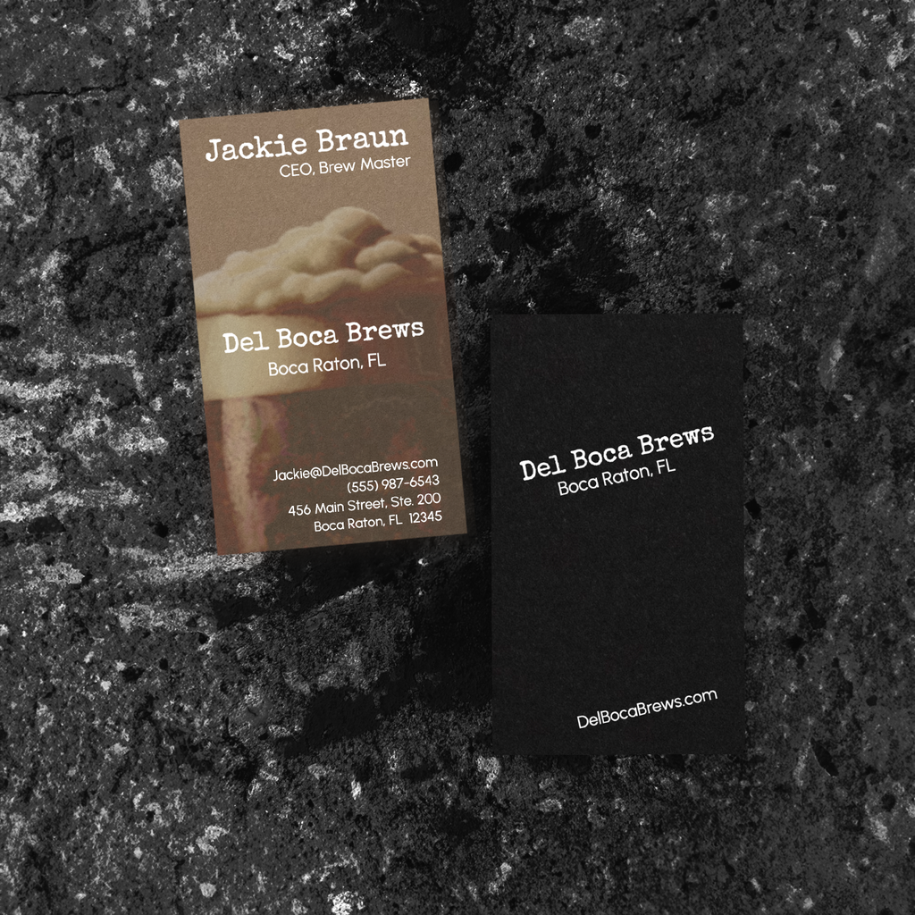 No. 006 | Printed | Dual Tone Business Card