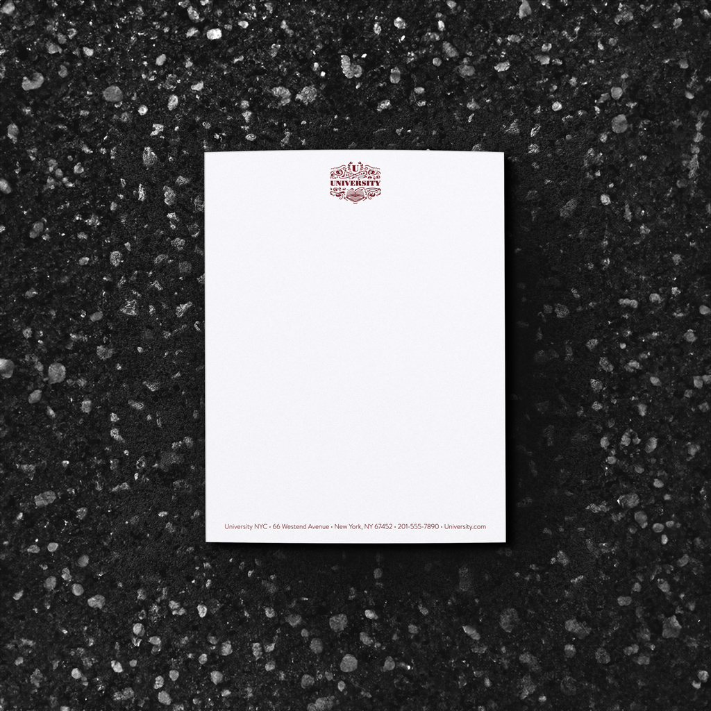 No. 017 Engraved | Letterhead