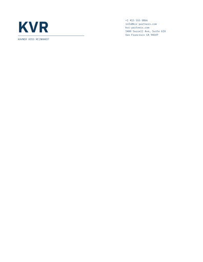 Letterhead - KVR
