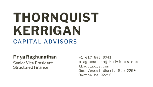 Engraved Business Card - Thornquist Kerrigan